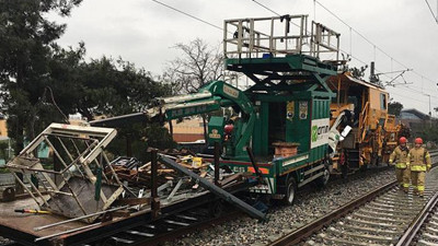 Halkalı-Sirkeci Banliyö hattında kaza