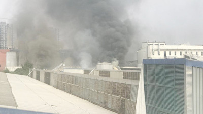 İstanbul'da fabrika yangını