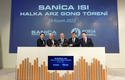 Sanica Isı, Borsa İstanbul’da işlem görmeye başladı