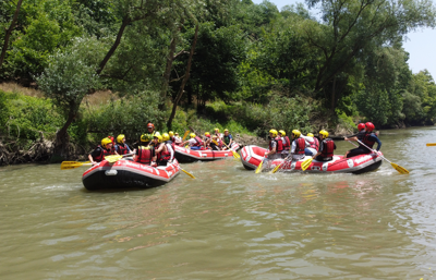 Sıcak hava rafting parkurlarına talebi artırdı