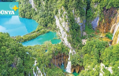 Plitvice her mevsim başka bir tablonun içinde