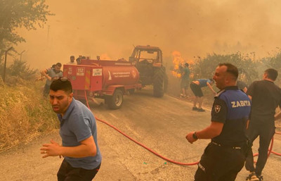 İzmir'de büyük yangın