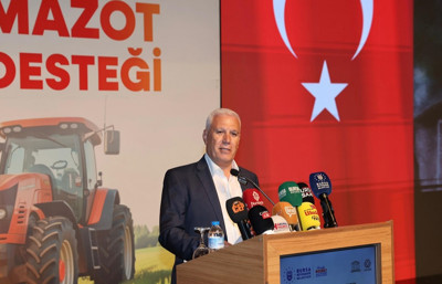 Bursa Büyükşehir'den çiftçiye 4 bin TL'lik mazot desteği
