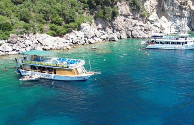 Marmaris’te dalış turizmi yerli turistle canlandı
