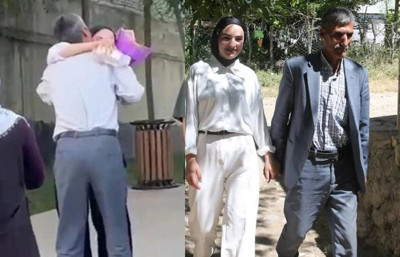 Babasının YKS çıkışında çiçekle karşıladığı öğrenci hayalindeki bölüme yerleşti