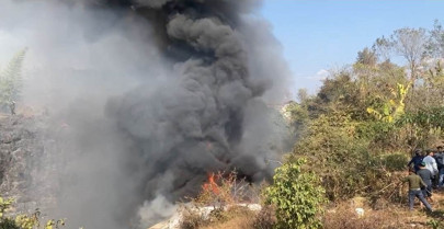 Nepal'de yolcu uçağı düştü - Resim : 1