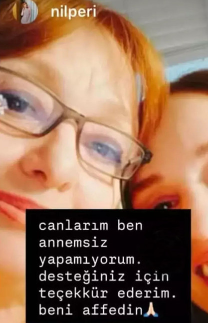 Nilperi Şahinkaya'dan endişelendiren paylaşım! 'Annemsiz yapamıyorum, beni affedin' - Resim : 1