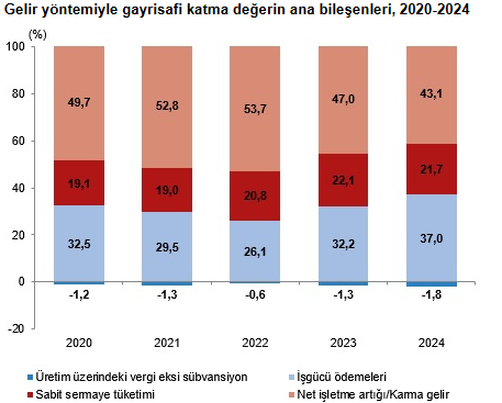 TÜİK açıkladı! Yıllık GSYH 2024 yılında arttı - Resim : 3