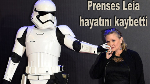 'Prenses Leia' hayatını kaybetti