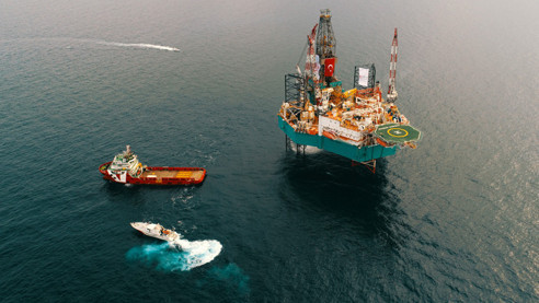 Mersin açıklarında sığ deniz sondajı