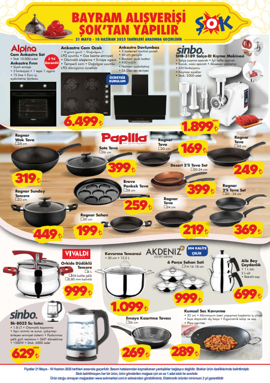 ŞOK 21 MAYIS-10 HAZİRAN 2025 AKTÜEL KATALOĞU: ŞOK'a et kıyma makinesi geliyor! - Resim: 7