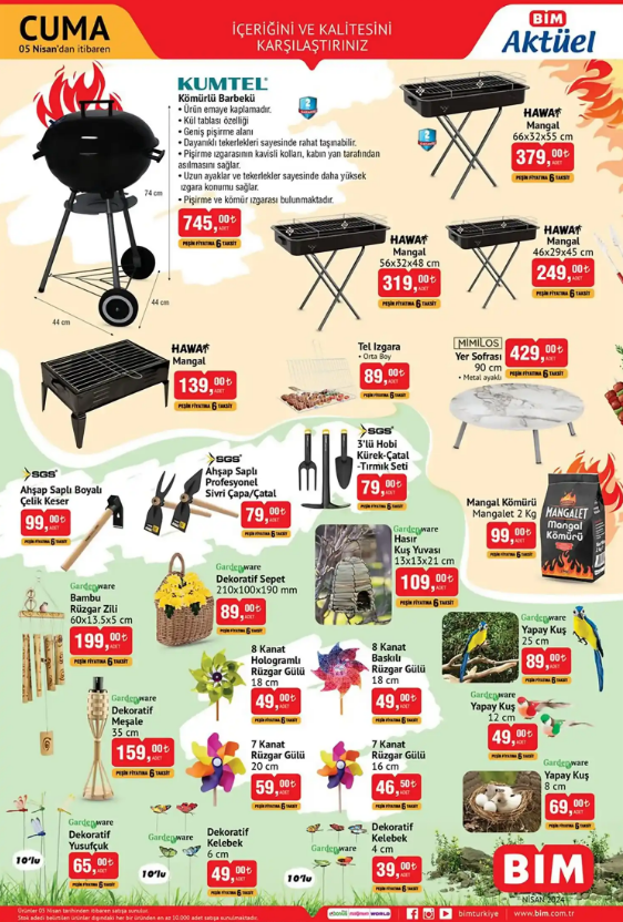 BİM aktüel ürünleri: Yarın (5 Nisan) Elektrikli Bisiklet, Halı Yıkama Makinası ve Fastfryer geliyor - Resim: 4