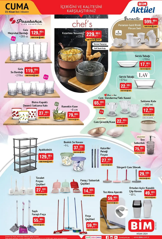 BİM aktüel ürünleri: Yarın (5 Nisan) Elektrikli Bisiklet, Halı Yıkama Makinası ve Fastfryer geliyor - Resim: 7