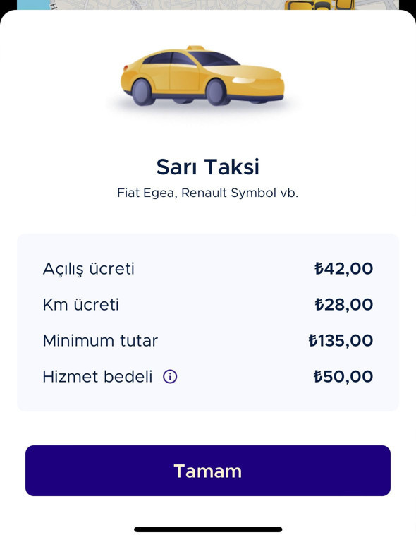 Taksi ücretlerine BiTaksi zammı geldi! Hizmet bedeli artırıldı - Resim : 1