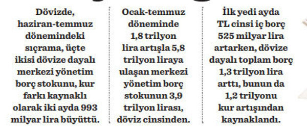 Kur şokunun Hazine’ye maliyeti ağır oldu - Resim : 1