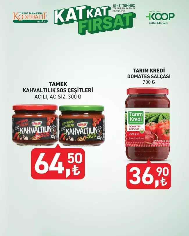 TARIM KREDİ 15-22 TEMMUZ 2025 KAT KAT FIRSAT KATALOĞU: Çiftçi markette hangi ürünler indirimli? - Resim: 5