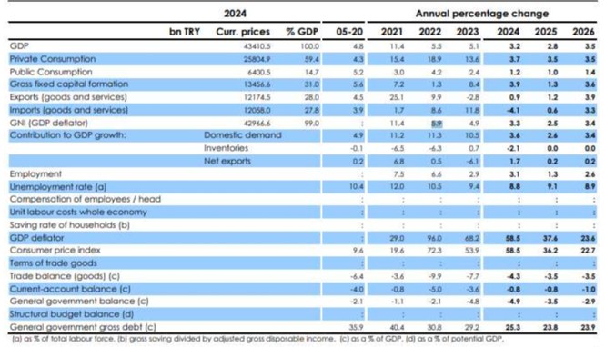 Avrupa Komisyonu’ndan Türkiye için büyüme tahmini: 2025’te yavaşlama, 2026’da toparlanma - Resim : 1