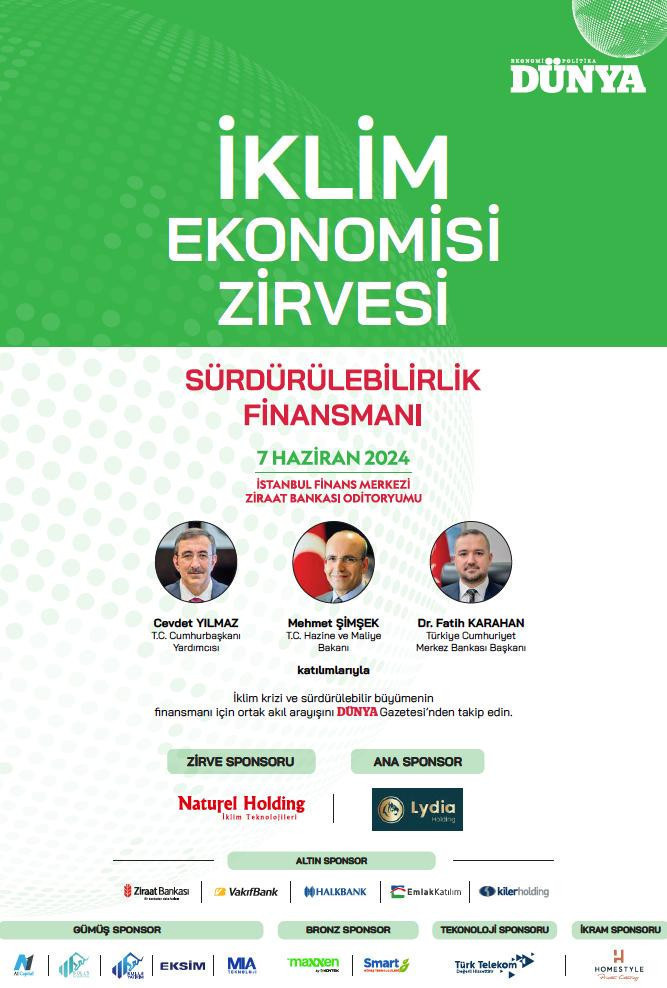 İklim Ekonomisi Sürdürülebilirlik Finansmanı Zirvesi bugün - Resim : 1