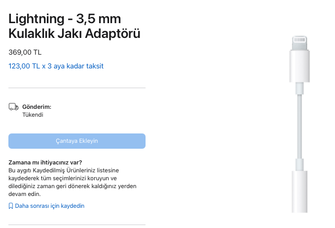 Apple bir dönemin en kritik aksesuarını artık üretmiyor: Lightning 3,5 mm Kulaklık Jakı - Resim : 1