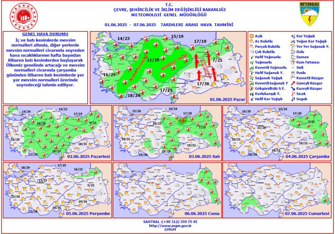 Meteoroloji açıkladı! Gök gürültülü sağanak yağış bekleniyor: 7 il için sarı kodlu uyarı! - Resim : 1