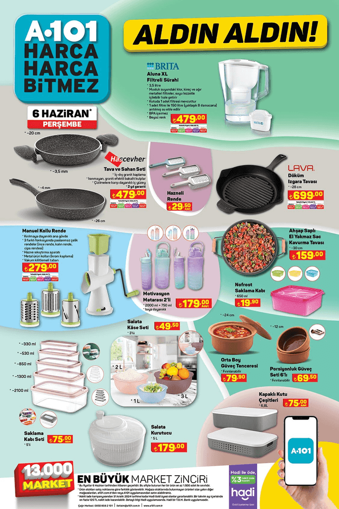 A101 6 Haziran Perşembe Aldın Aldın kataloğu: Tiny House ve Kurban Bayramı’na özel indirimli ürünler - Resim: 7