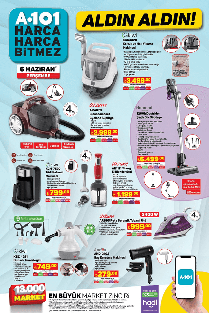A101 6 Haziran Perşembe Aldın Aldın kataloğu: Tiny House ve Kurban Bayramı’na özel indirimli ürünler - Resim: 12