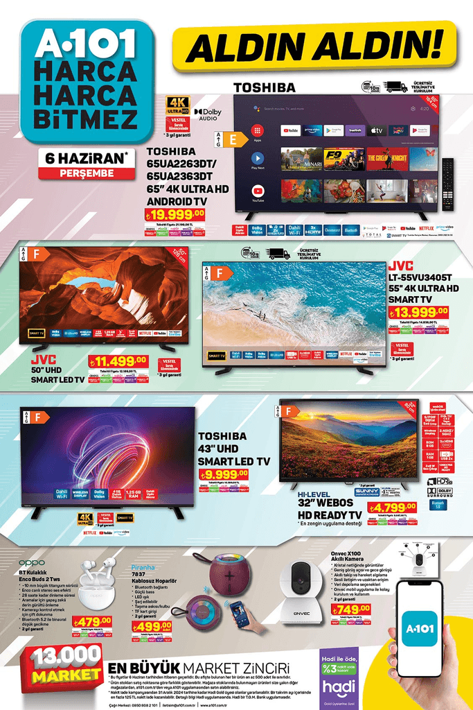 A101 6 Haziran Perşembe Aldın Aldın kataloğu: Tiny House ve Kurban Bayramı’na özel indirimli ürünler - Resim: 19