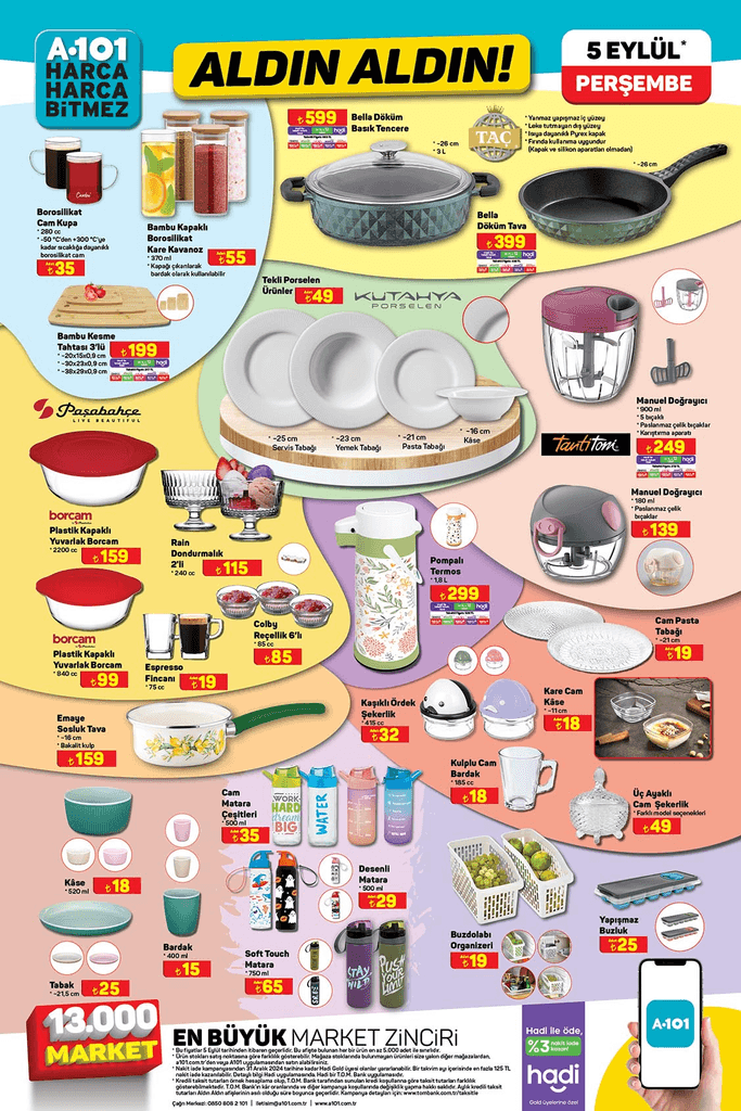 A101 5 EYLÜL 2024 PERŞEMBE ALDIN ALDIN AKTÜEL İNDİRİMLERİ: 'Kaçırılmayacak Fırsatlar' - Resim: 5