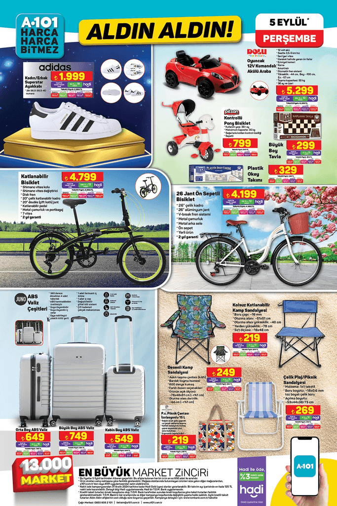 A101 5 EYLÜL 2024 PERŞEMBE ALDIN ALDIN AKTÜEL İNDİRİMLERİ: 'Kaçırılmayacak Fırsatlar' - Resim: 4