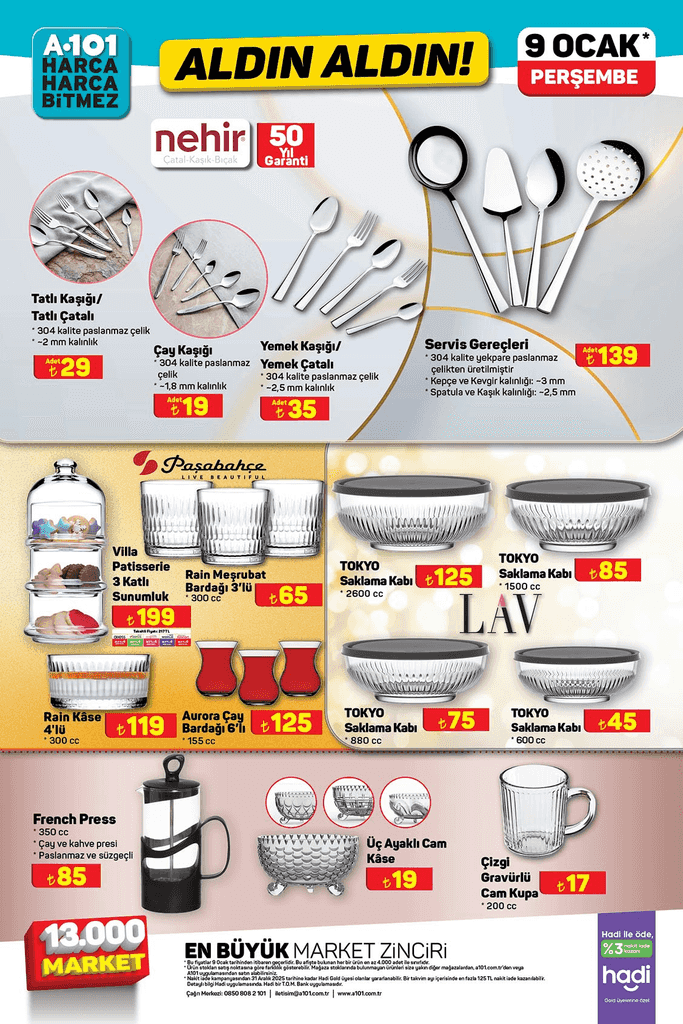 A101 ALDIN ALDIN AKTÜEL 9 OCAK 2025 KATALOĞU: A101 marketlerinde bu hafta hangi ürünler indirimli? - Resim: 5