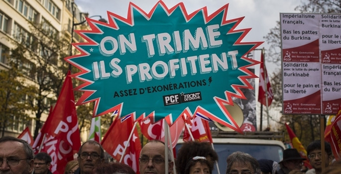 Kemer sıkmayı protesto ettiler - Resim: 3