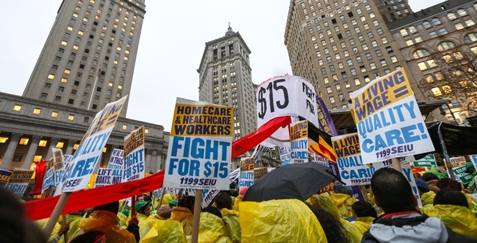 ABD'de asgari ücret için binler yürüdü - Resim: 11