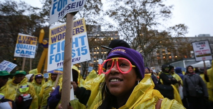 ABD'de asgari ücret için binler yürüdü - Resim: 13