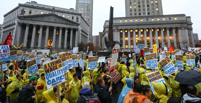 ABD'de asgari ücret için binler yürüdü - Resim: 3