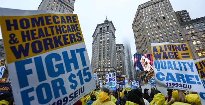 ABD'de asgari ücret için binler yürüdü - Resim: 4