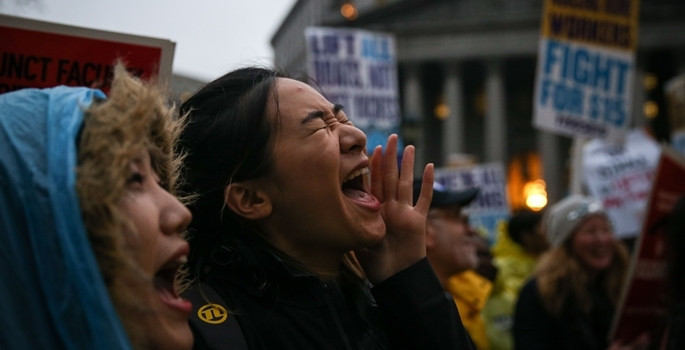 ABD'de asgari ücret için binler yürüdü - Resim: 9