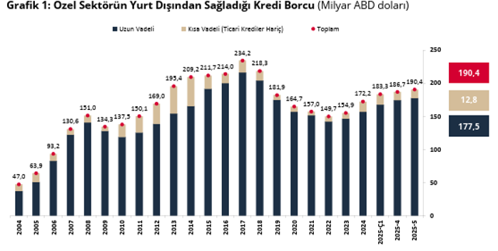 Son dakika: Özel sektörün yurt dışı kredi borcu mayısta arttı! - Resim : 1