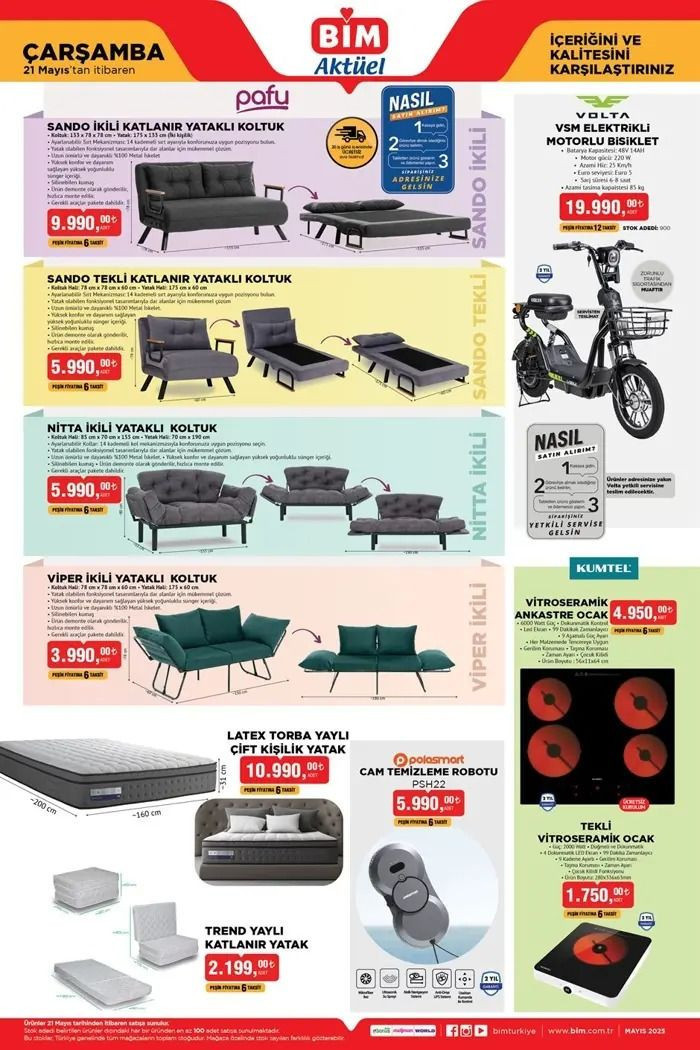 BİM 21 MAYIS 2025 AKTÜEL KATALOĞU: BİM'e elektrikli motorlu bisiklet geliyor! - Resim: 2