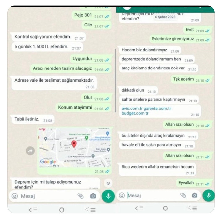 Dolandırıcılar, depremzedeyi "Biz dolandırıcıyız" diyerek uyardı - Resim : 1