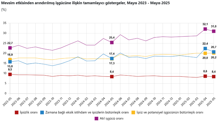 Son Dakika: TÜİK Mayıs 2025 işsizlik rakamlarını açıkladı! - Resim : 3