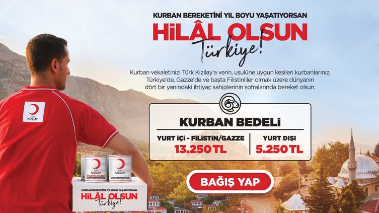 Kurban bereketini yıl boyu yaşatıyorsan hilal olsun Türkiye!