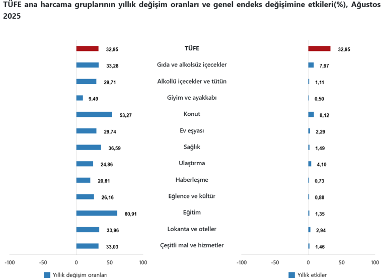 Son Dakika... TÜİK duyurdu: Ağustos ayı enflasyonu belli oldu! - Resim : 2