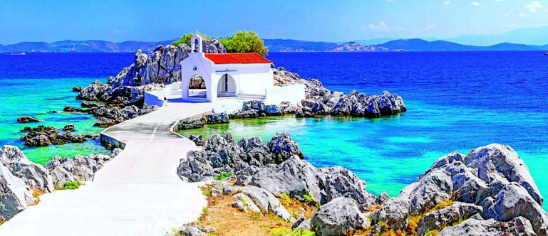 Siyah taşların mavi sularla dansı: Sakız Adası - Resim : 1