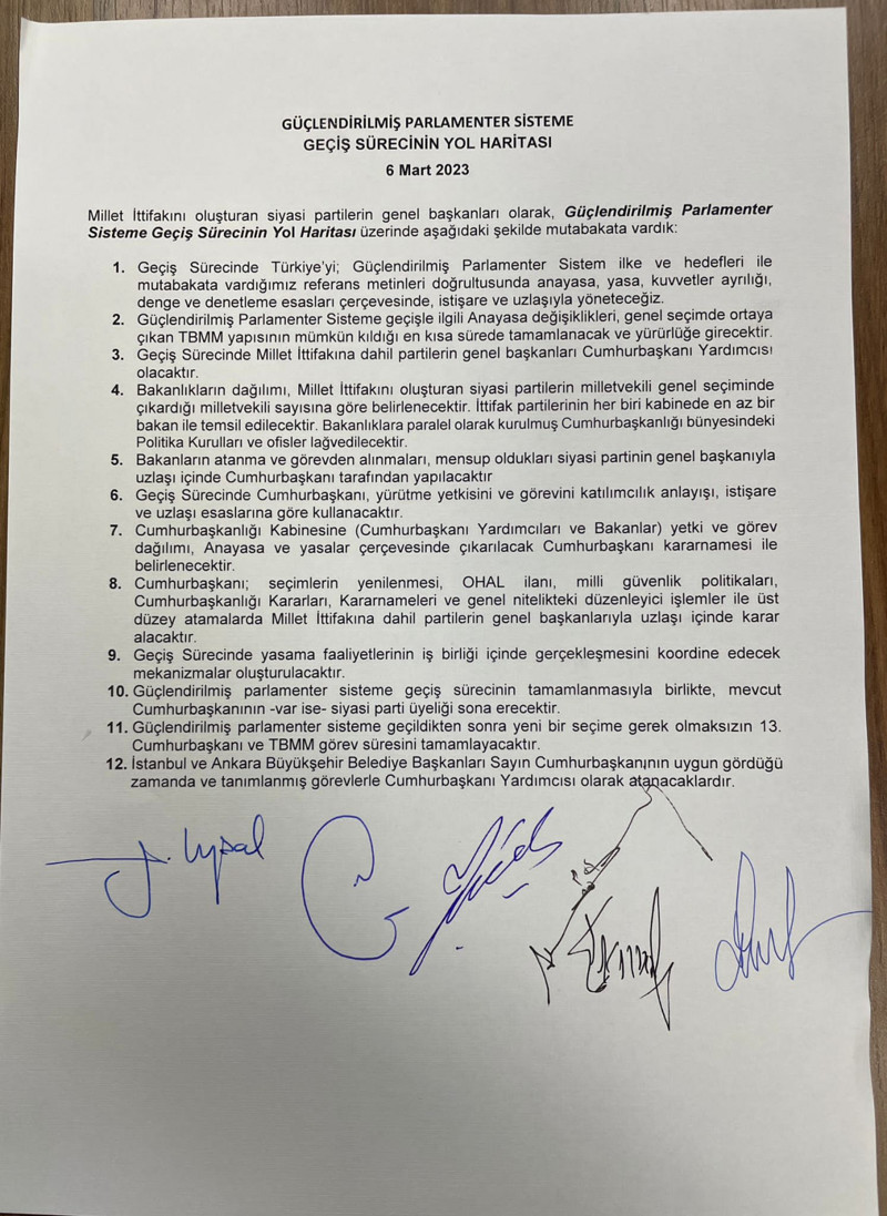 Güçlendirilmiş Parlamenter Sisteme geçişin yol haritası açıklandı - Resim : 2