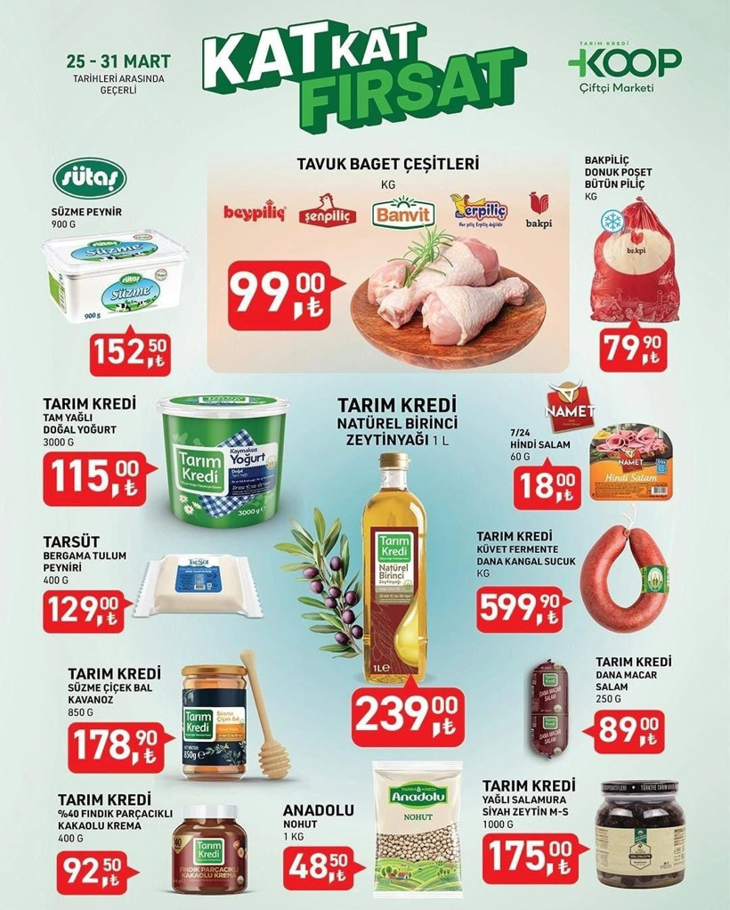 TARIM KREDİ KOOPERATİFİ AKTÜEL KATALOĞU: 31 Mart-4 Nisan 2025 tarihlerinde hangi ürünler indirimli? - Resim: 1