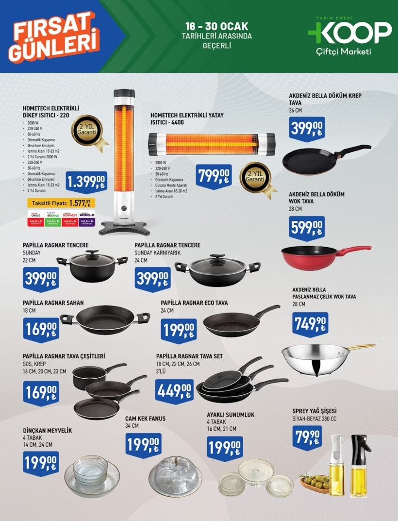 TARIM KREDİ KOOPERATİFİ İNDİRİM KATALOĞU: 16-30 Ocak Tarihlerinde Hangi Ürünlerde Fırsatlar Var? - Resim: 2