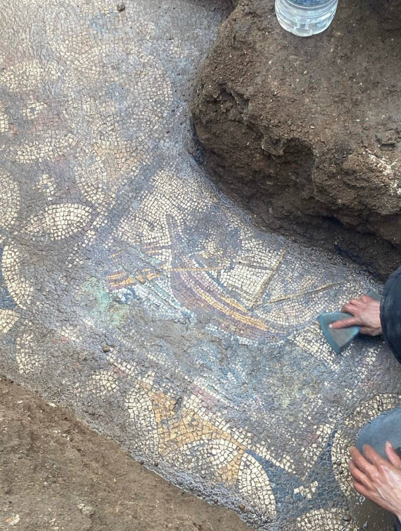 Papa'nın geleceğini açıkladığı İznik'te Hz. İsa döneminden kaldığı iddia edilen mozaik bulundu - Resim : 2