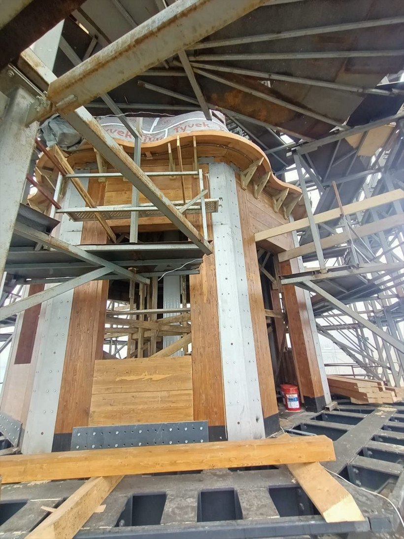 Tarihi Kız Kulesi ahşap imalatında sona gelindi - Resim: 2