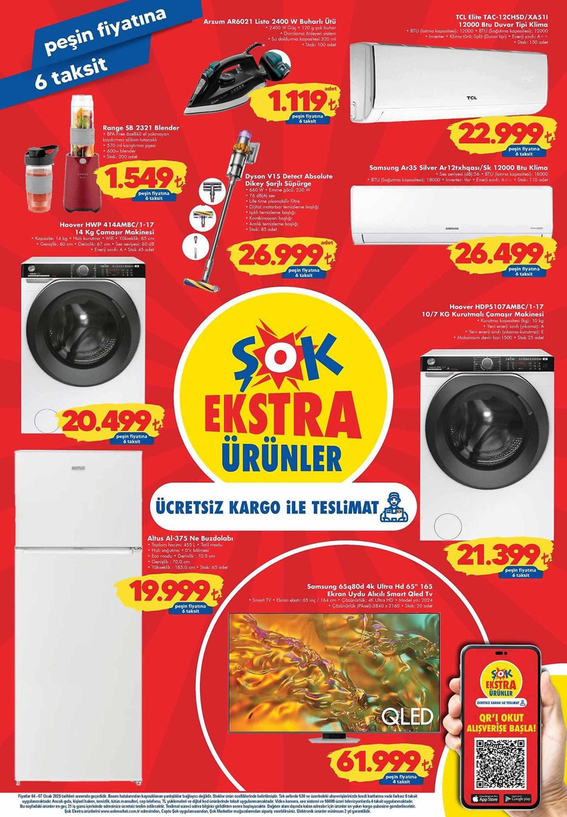 ŞOK AKTÜEL ÜRÜNLER KATALOĞU: 04-11 Ocak tarihlerinde raflardaki yeni ve indirimli ürünlerin listesi - Resim: 2