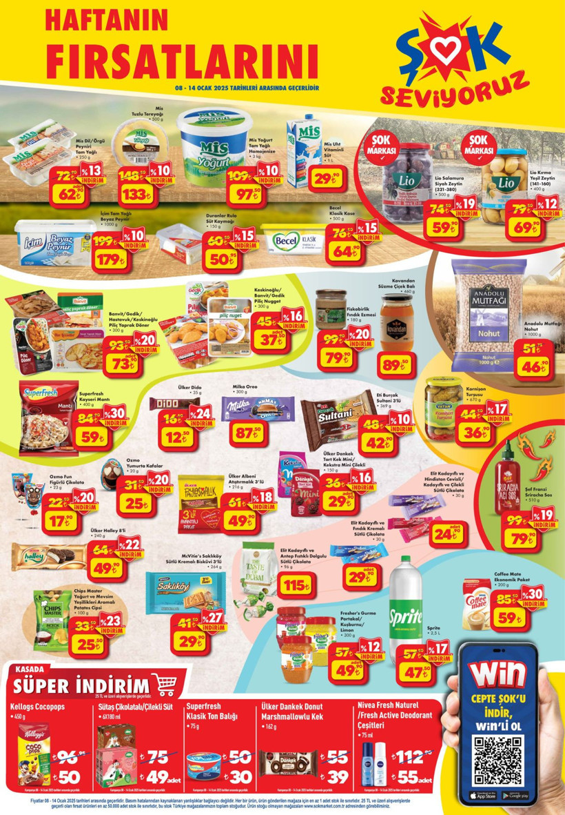 Şok Market 8- 14 Ocak 2025 indirimli ürünler kataloğu: Bu hafta hangi ürünler indirime giriyor? - Resim: 1